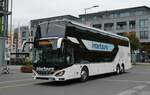 (281'500) - Intertours, Domdidier - FR 300'654 - Setra am 14. Oktober 2025 beim Bahnhof Interlaken Ost