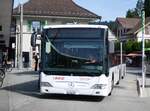 (276'163) - Hfliger, Sursee - Nr. 9/LU 244'141/PID 5395 - Mercedes am 1. Juni 2025 beim Bahnhof Langnau