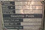 (153'492) - Typenschild - Ziegler, Pratteln - am 27.