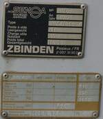 (197'877) - Typenschild - P 31'240 - am 16.