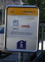 (286'013) - PostAuto-Warteraum und Toiletten im Geb�ude am 7. April 2026 in Reuti-Hasliberg, Dorf