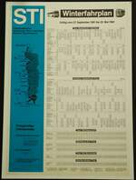 (145'032) - STI-Fahrplan von 1981 bis 1982 am 15.