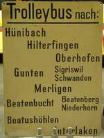 (145'123) - Altes STI-Haltestellenschild am 16.