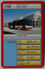 (246'645) - Quartett-Spielkarte mit StadtBus Frauenfeld-Neoplan am 26.