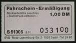 (266'156) - Aus Deutschland: BVB-Fahrschein-Ermssigung am 25.