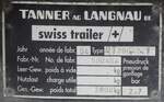 (279'827) - Typenschild - Gohl, Btzberg - am 2. September 2025 in Thun, Kleine Allmend