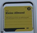 (283'403) - STI-Haltestellenschild - Thun, Kleine Allmend - am 22.