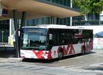 (253'689) - CarPostal Ouest - JU 65'081/PID 5607 - Mercedes (ex Nr. 14) am 12. August 2023 beim Bahnhof Delmont