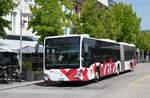 (278'839) - CarPostal Ouest - JU 35'911/PID 11'736 - Mercedes am 14. August 2025 beim Bahnhof Delmont