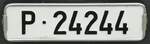 (239'639) - Nummernschild - P 24'244 - am 27.