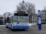 (270'629) - WilMobil, Wil - Nr. 220/SG 145'201 - Solaris am 4. Januar 2025 beim Bahnhof Wil