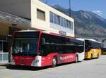 (265'712) - Steiner, Niedergesteln - VS 79'214 - Mercedes am 16. August 2024 beim Bahnhof Gampel-Steg