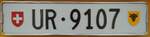 (140'297) - Nummernschild - UR 9107 - am 1.