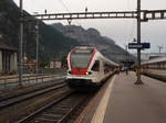 524 102 der TILO als RE nach Lugano in Erstfeld. 18.09.2017