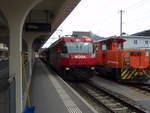 646 der Rhtischen Bahn als R nach Filisur in Davos Platz.