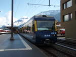 425 der Berner Oberland-Bahn als R nach Grindelwald in Interlaken Ost.