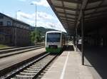 VT 119 der S�d-Th�ringen-Bahn als RB Eisenach - Neuhaus am Rennweg in Meiningen.