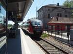 642 676 der Westfrankenbahn als RE 87 Aschaffenburg Hbf Rot - am See in Lauda. 10.05.2025